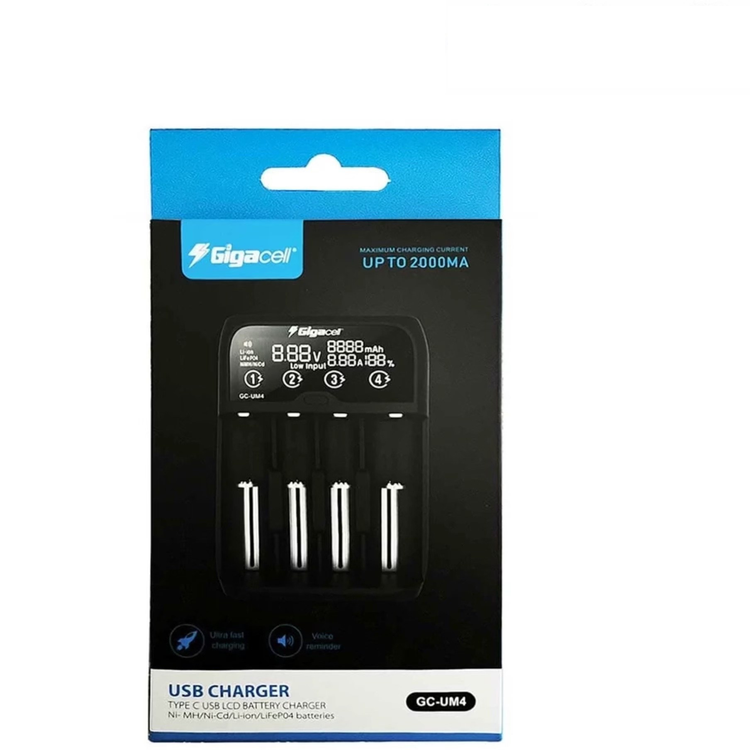 شارژر اتوماتیک هوشمند گیگاسل مدل GC-UM4 فوق سریع