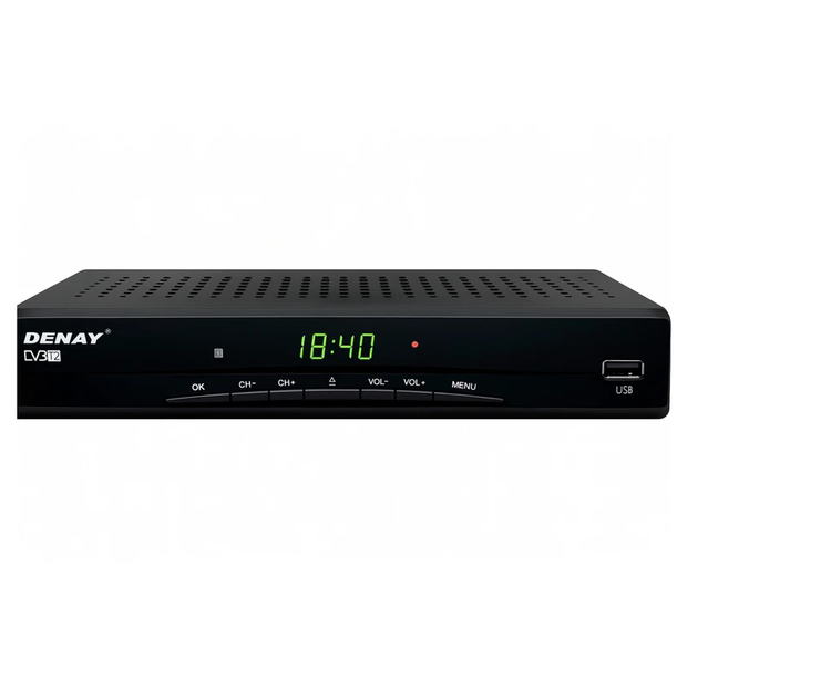 گیرنده دیجیتال DVB-T دنای مدل STB-1034H همراه کابل AV