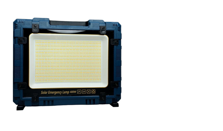 پروژکتور شارژی خورشیدی ۴۰۰ وات مدل W8109-2 با پاوربانک