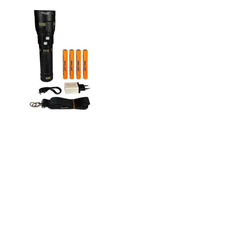 چراغ قوه زوم داربسیار قوی هشت باتری اسمال سان SMALL SUN ZY-T600PRO دامداری _عشایر_ نگهبانی_صنعتی_و هر ایده که دارید