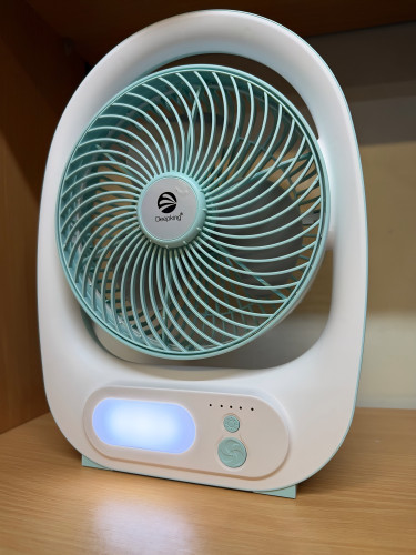 پنکه شارژی رومیزی دیپکینگ مدل DK-125 با لامپ LED