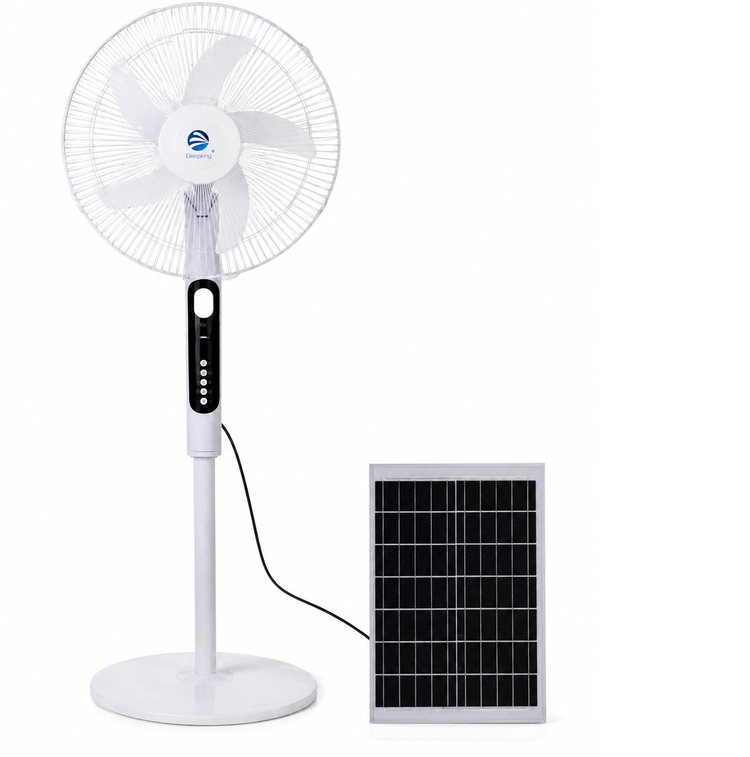 پنکه خورشیدی ایستاده دیپکینگ (Deepking) مدل DK-152S – ۱۶ اینچ با قابلیت شارژ موبایل سالم فقط(عیب ظاهری)