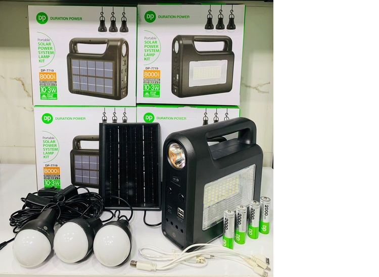 پکیج روشنایی خورشیدی قابل حمل DP-7719