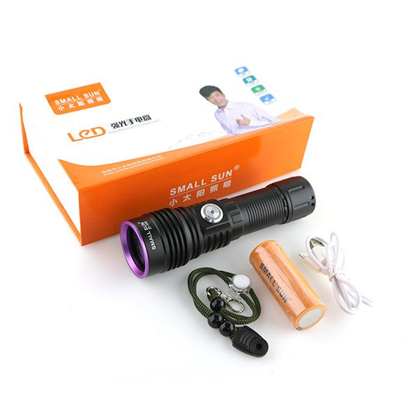 چراغ قوه SMALL SUN ZY-H26 UVیووی 365 نانومتر-کارشناسی رنگ، تشخیص اصالت و سنگ قیمتی