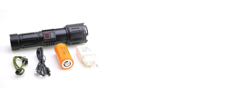 چراغ قوه دستی اسمال سان مدل ZY-T290 با نور LED و شدت ۲۵۰۰ لومن