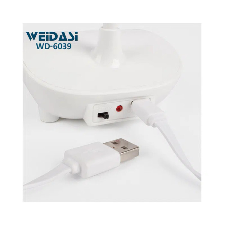 چراغ مطالعه ویداسی مدل WD6039 لمسی و شارژی